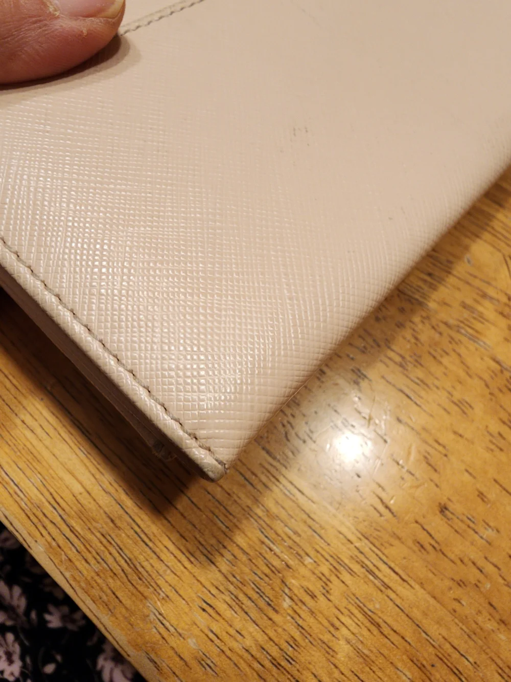 Salvatore Ferragamo Gancini long wallet pale pink With Gold Hardware